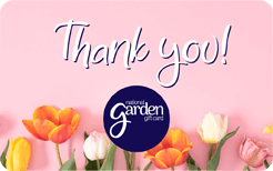 Pink Flowers Thank you - Personalised
